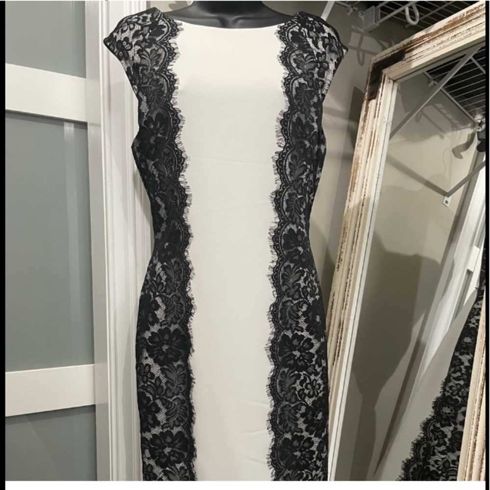 White House black market sleeveless sheath dress
